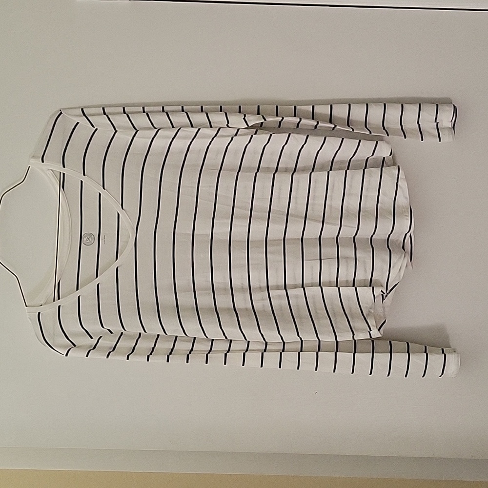 SO JUNIORS S STRIPPED LONG SLEEVED SHIRT